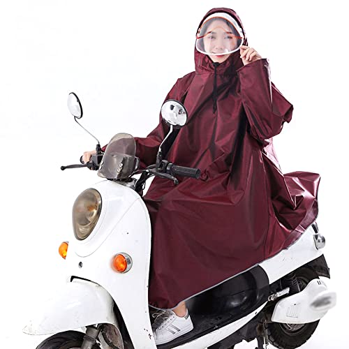 SUYUDD Regenponcho Für Mobilitätsroller Ebike Motorrad Unisex Erwachsene Regenmantel Leichte Wiederverwendbare Kapuzen Regenumhang Wiederverwendbar Cover