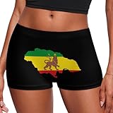 Flag Map of Jamaica Fashion Women's Boxer Briefs Breathable Underpants Trunks Stretch Underwear