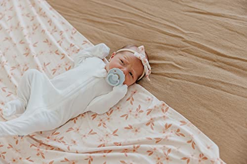 Image of Copper Pearl Swaddle Blankets for Newborns | Soft Stretchy Receiving Blankets for Boys and Girls | Large 46 x 46 Inch Baby Blankets | Lightweight and Breathable Swaddles | Rue