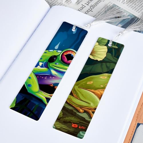 Marque-pages grenouille : lot de 6, cadeau idéal pour lecteur