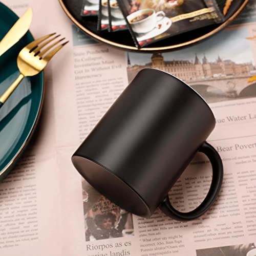 Taza de cerámica sensible al calor 11 oz color cambiante miniatura 6