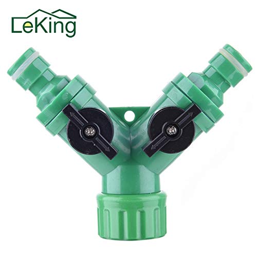 HomeyNeeds Plastic Water Hose Splitter Outdoor Faucet Sprinkler and