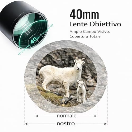 Topolenashop Mirino Ottico Di Precisione 3-9X40 Per Fucile E Carabina – Zoom Regolabile – Ottica Antiriflesso Antinebbia – Uso Caccia E Tiro Sportivo | MC-1/HD130 - 8