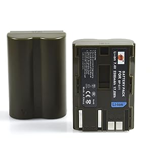 DSTE 2PCS BP-511 BP511A BP511a (2300mAh/7.4V) Battery Compatible with Canon EOS 10D, 20D, 300D, 30D, 40D, 50D, 5D, D30, D60