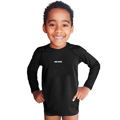 Uppercut Logo, Camisa UV Meninas E Meninos, Preta (Black), 4 Anos