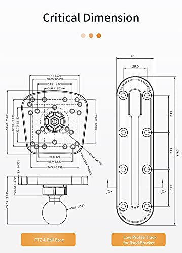 Kayak/SUP Transducer Mounting Arm with Marine Electronics Ball Mount Base Adapter, Compatible with Scotty, Garmin Lowrance Fish Finder - Image 4