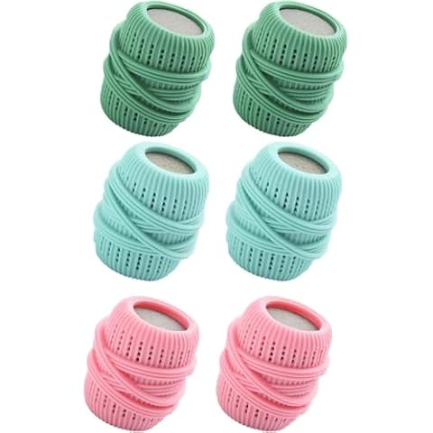 EIDOWA Washing Machine Laundry Balls, Laundry Liquid Laundry Softener Dispenser, Reusable, Let Laundry Liquid More Bubbles Cleaning Power Enhanced (6) Cover