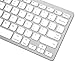 Arteck Ultra-Slim Bluetooth Keyboard Compatible with iPad 10.2-inch/iPad Air/iPad 9.7-inch/iPad Pro/iPad mini, iPhone and Other Bluetooth Enabled Devices Including iOS, Android, Windows Silver