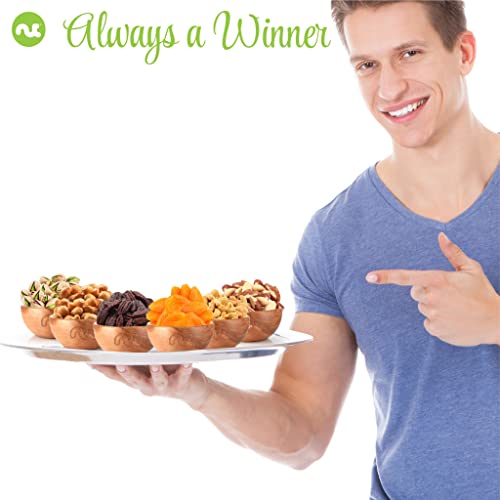 Easter Dried Fruit & Mixed Nuts Gift Basket In Green Box (6 Assortments) Gourmet Food Bouquet Arrangement Platter, Birthday Care Package, Healthy Kosher Snack Tray, Adults Her Him #TOP6