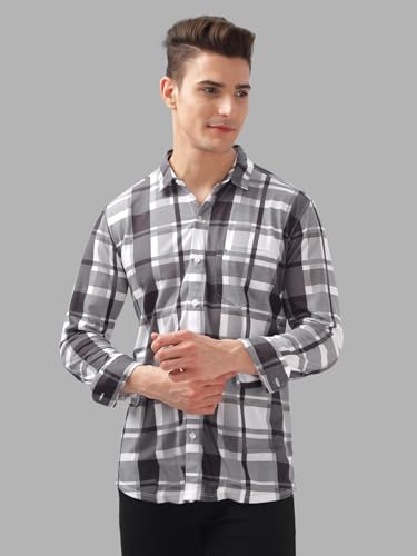 Image of BULLMER Trendy Regular Fit Striped Causal Full Sleeve Shirt for Men.