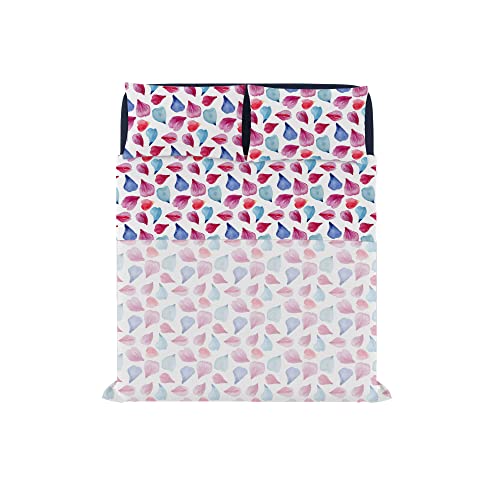Italian Bed Linen MB Home Italy “Fantasy” Bed Sheets Set, Petali, Double - Image 2