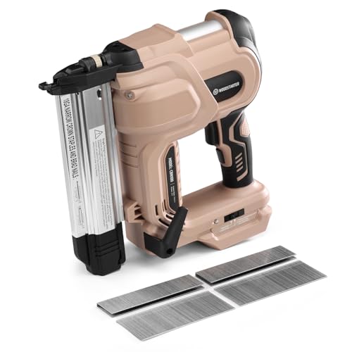 WOODSTARTER Cordless 2-in-1 Brad Nailer (Battery&Charger), 2 inches 18GA, 400 Nails, Depth Adjustment, 2 firing Modes, LED Lights, Compatible with Makita 20V Batteries, Lightweight by WOODSTARTER - Used condition - US$79.82