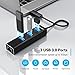 TECKNET USB C to Ethernet, Aluminum 3 Port USB 3.0 Hub with RJ45 10/100/1000 Gigabit Ethernet Adapter Converter LAN Wired Network Adapter for Laptop