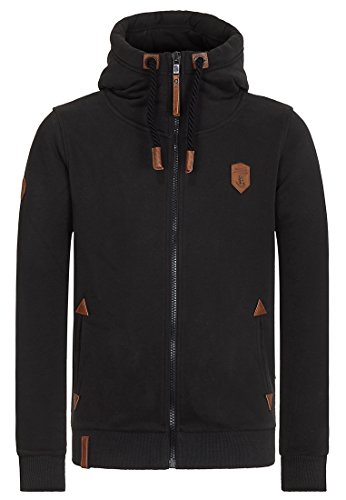 Naketano Herren Kapuzenjacke Schwarzkopf Kapuzenjacke Black Medium
