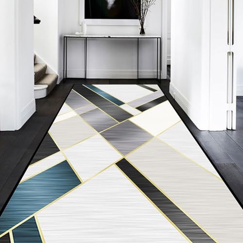 Tapis de couloir résistant lavable 100x320cm solution sol propre maison - 3