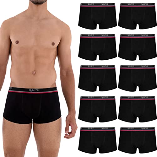 Kit 10 Cuecas Sunga Lupo Algodão Masculino Adulto | Preto | M | 00460-9041400902_10UN