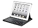 Keyboard Folio w/Mechanical Keys for iPad 2, iPad 3, iPad 4 - Black with Bl.