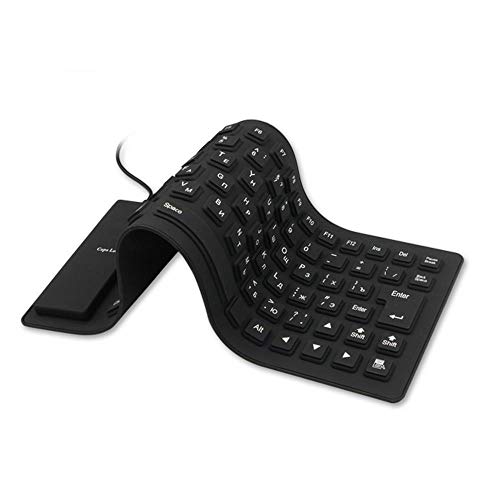 axGear Waterproof Silicone Keyboard Foldable Flexible USB Mini Dustproof Dirt Proof