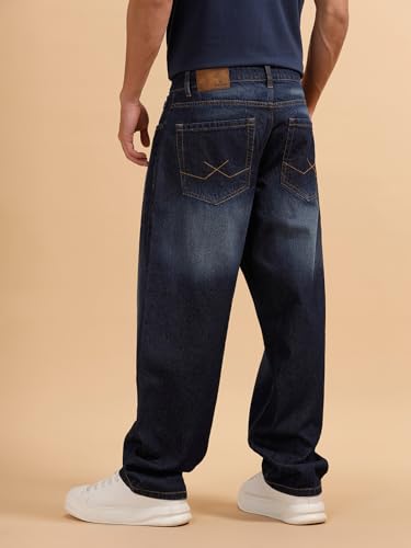 Image of WROGN Men's Loose Fit Jeans | Mid Rise | Jeans for Man