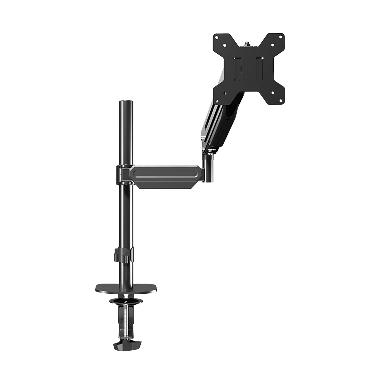 asdchZen Monitor Mount,Full Motion Articulating Aluminum Gas Spring Monitor Arm,Adjustable Monitor Stand Mount Fits 17-27Inch Computer Screens