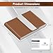 Business Card Holder with Ultra Slim Design, Business Card Case with Premium PU Leather, Suit Pocket Metal Card Holder for Women/Men, Magnetic Closure Quick Access Cards
