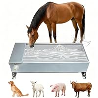 Tränkebecken,Automatischer Pferdetränke,Edelstahl Viehtränke Tränkebecken mit Einhänge Schwimmerventil,Schwimmer Tränkebecken,Tränke Für Rinder, Schafe, Hunde Und Pferde,7.5 Liter