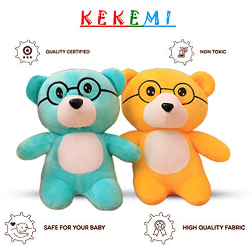 Image of KEKEMI Non-Toxic Hugable Cute Stuff Teddy Bear Soft Toys for Kids /Gift, Size 7 Inches (Pack of 2)