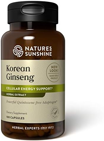 Nature's Sunshine Ginseng, Korean, 100 Capsules