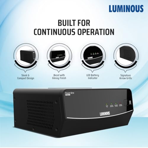 Image of Luminous Power Sine M 1700 Sine Wave Inverter Ideal for Home,Office & Shops | 1500VA Inverter | Reliable Power Backup | High Performance| Easy Installation | 36 Months Warranty