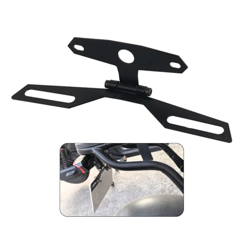 Motorcycle License Plate Bracket,Adjustable Butterfly Motorcycle License Plates Holder for Licenses Plate Tail Light Fixing,Universal Motorcycles Accessories Motorcycles Plates Mount