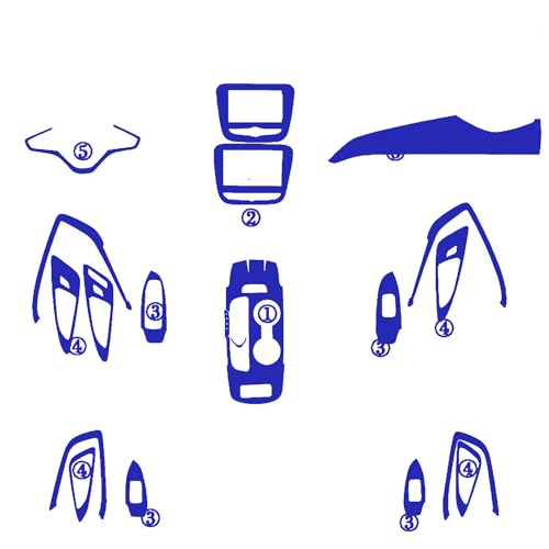 Accessoire style carbone bleu pour Chevrolet Malibu, sublimez votre habitacle au quotidien