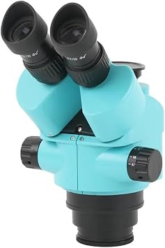 Lab Microscope Accessories 7X-45X Zoom Parfocal Simul Focal Trinocular Stereo Microscope Head w/ WF10X/20MM Eyepiece for Mobile Phone Repair