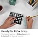 Macally Bluetooth Number Pad for Laptop - Slim Aluminum Design - Rechargeable Wireless Numeric Keypad - 35 Key Numpad Keyboard for Data Entry - for Mac, MacBook Pro/Air, iPad, iPhone, iOS, PC, Android
