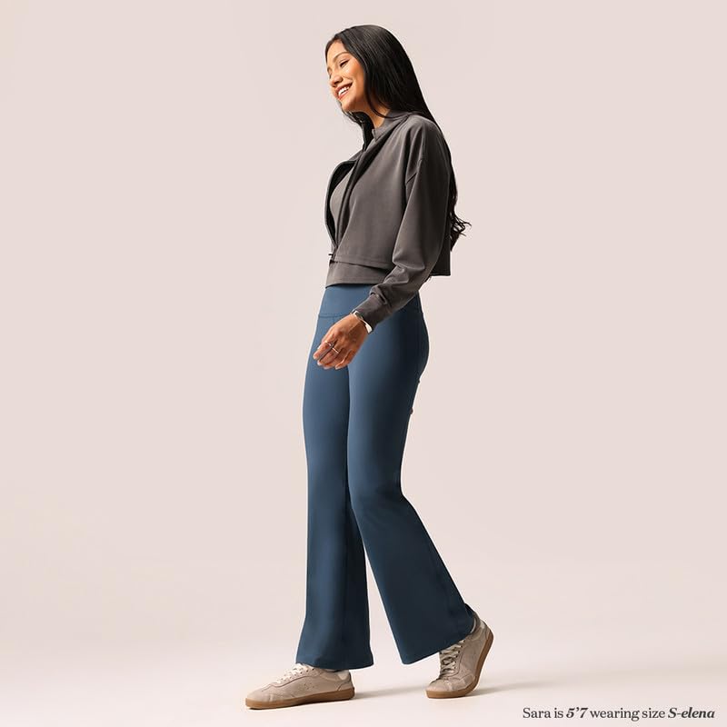 Image of BlissClub Ultimate Flare Pants Lite Tall for Women Above 5'5 ft
