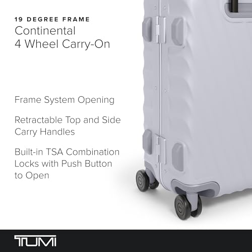 TUMI 19 Degree Frame Continental 4 Wheel Carry-On - Lightweight Suitcase - Hard Shell Luggage - 21.8" X 15.8" X 9.0" - Pearl2
