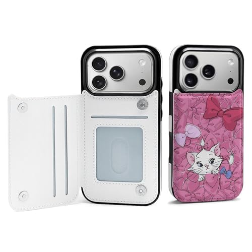 手帳型 マリーちゃん 猫柄 対応 iPhone 17 Pro ケース カード収納 スマホケース 財布型 携帯ケース 軽量 全面保護 スタンド機能 おしゃれ お祝いギフト