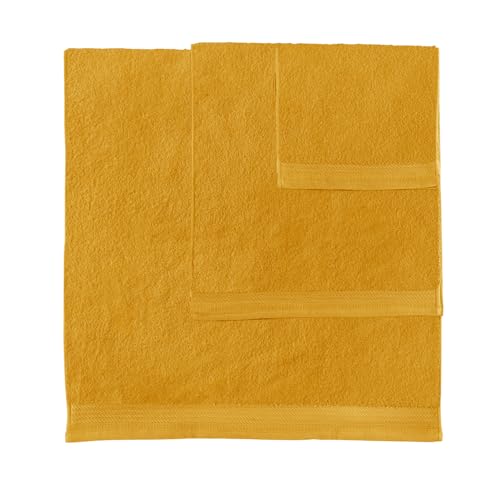 RIZO Top Towel - Set of 2 Bidet Towels - Bath Towels - Small Towels - 100% Combed Cotton - 600 g/m2 - Measure 30 x 50 cm - Gold - Cosy Home Interiors RIZO Top Towel - Set of 2 Bidet Towels - Bath Towels - Small Towels - 100% Combed Cotton - 600 g/m2 - Measure 30 x 50 cm - Gold - Image 6