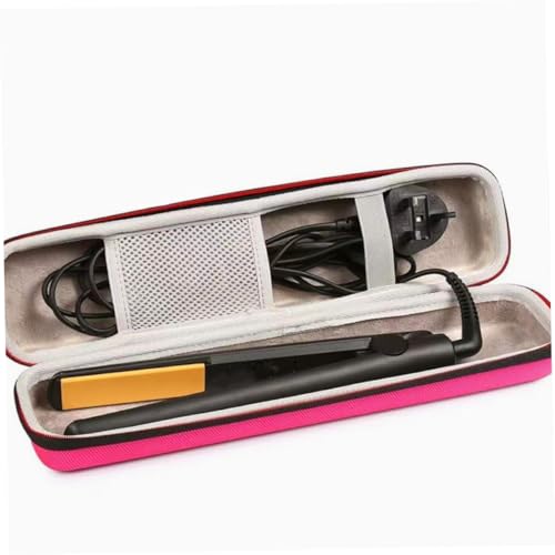 Funda de almacenamiento para planchas de pelo y rizadores, estuche rígido portátil para herramientas de peinado miniatura 6