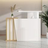 Moderno mostrador de recepción para mercados, minimarts, hoteles, bares, salones Beau y tiendas de ropa, escritorio de 120 cm, diseño Sk para cajeros