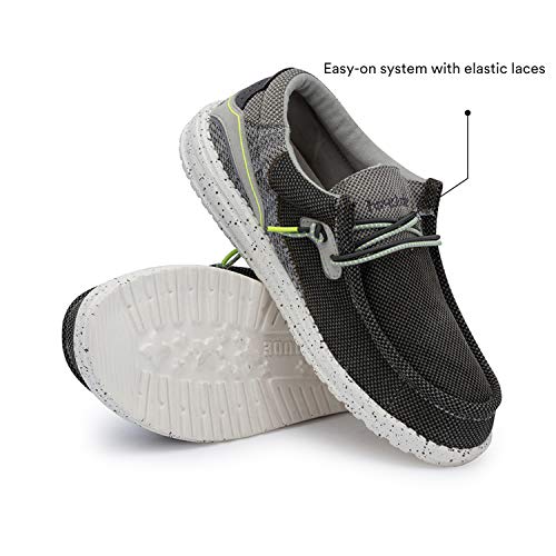 Image of Hey Dude Wally Hawk - Casual Mens Shoes - Lightweight Comfort - Ergonomic Memory Foam Insole - Designed in Italy and California, Sage, 5.5