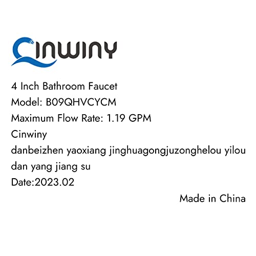 Cinwiny Oil Rubbed Bronze Centerset 4 Inch Bathroom Sink Faucet Two Handle Vanity Bathroom Faucet With Swivel Spout Deck Mount Mixer Tap With Pop Up Drain Water Supply Lines #TOP7