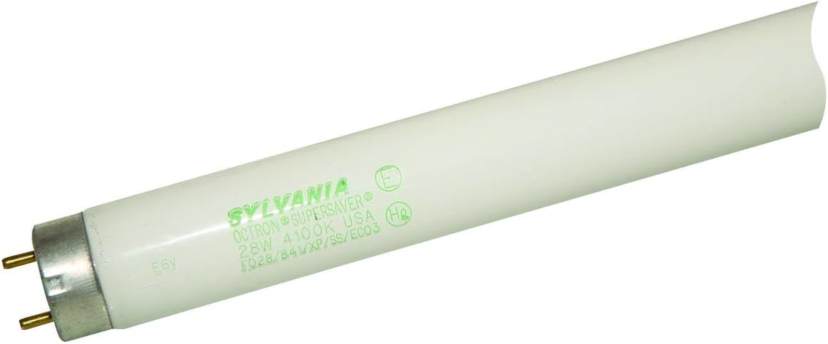 Sylvania Fluorescent 48" 28W T8 Lamp, 4100K Cool White, 1 Pack