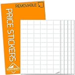 Price Stickers Easy Peel Off - 360 x Small Price Labels Stickers, 20 x 13mm Small Labels for Pricing, Sorting Inventory & Organising Home or Office, Waterproof Durable Sticky Label By Innoveem