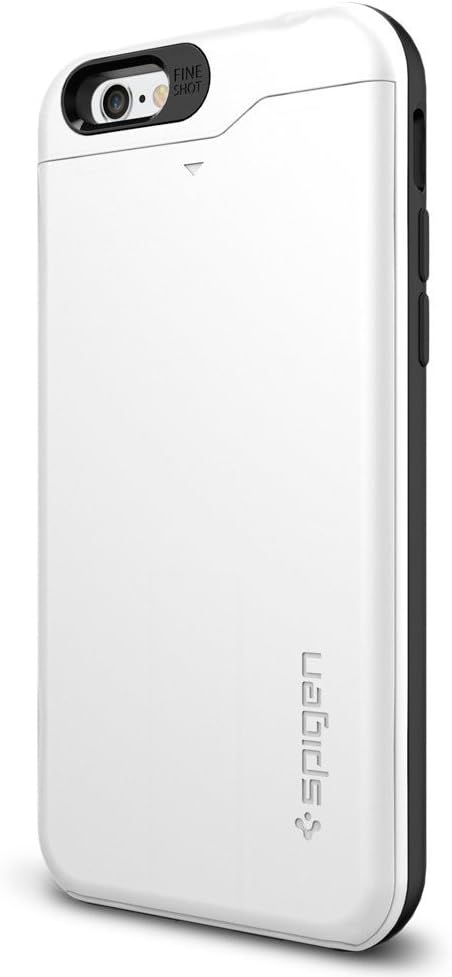 Spigen Slim Armor CS iPhone 6 Case with Slim Dual Layer Wallet Design and Card Slot Holder for iPhone 6S / iPhone 6 - CS Shimmery White