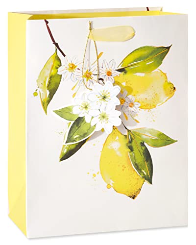 Image of Papyrus 9 inch Medium Gift Bag (Citrus) for Birthdays, Weddings, Bridal Showers, Baby Showers and All Occasions (1 Bag)