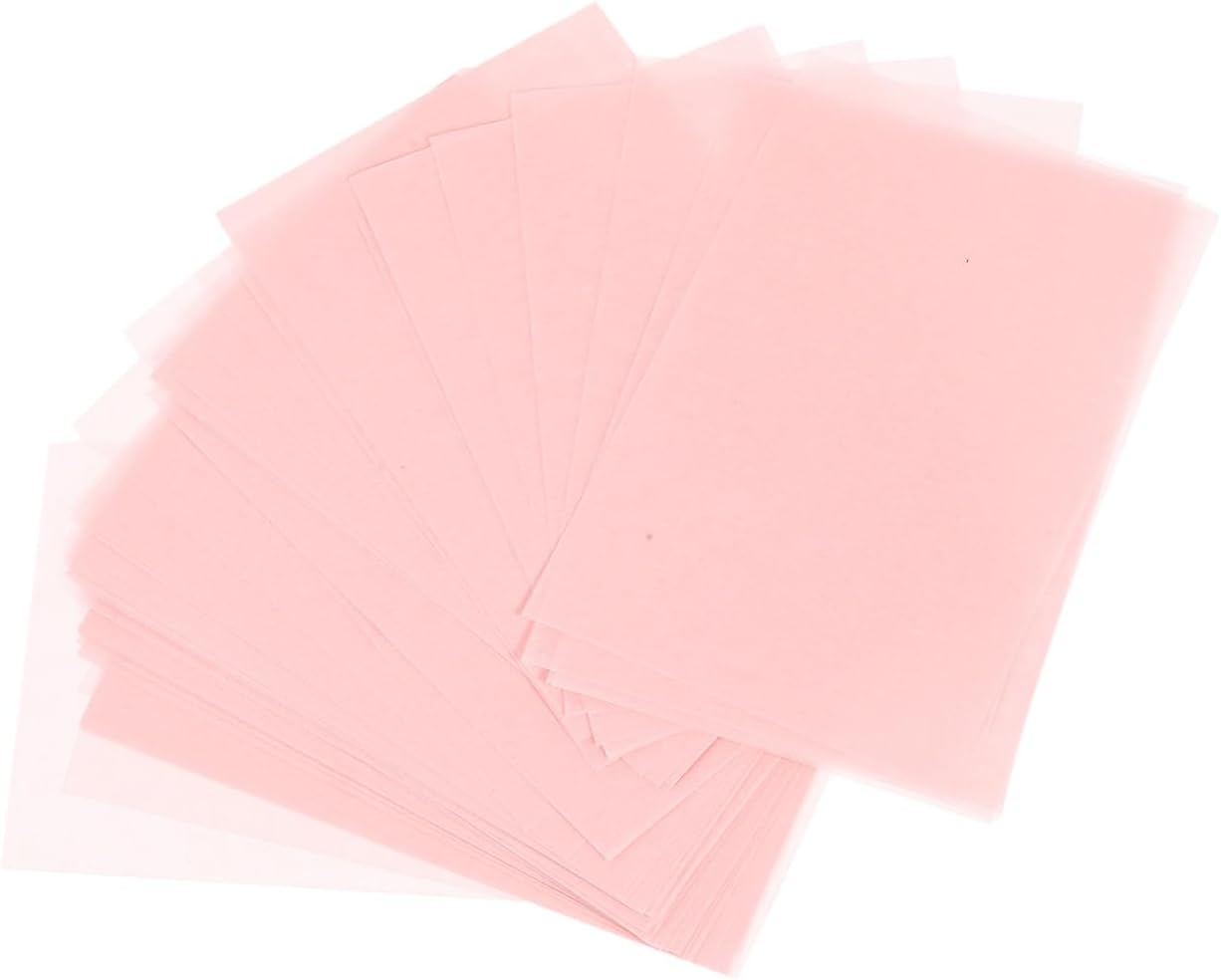Oil Control Facial Tissue Blotting Paper 2 Sets 200 Sheets plant Pink Portable Face Oil Absorbing Paper for Oily Skin Makeup Touch-Up