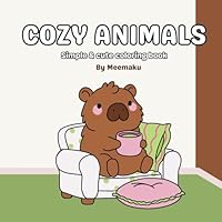 Cozy Animals: Simple & cute coloring book B0F5N4GBZT Book Cover
