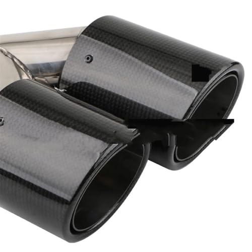 Silencieux de modification en acier inox avec double embout d'échappement Y