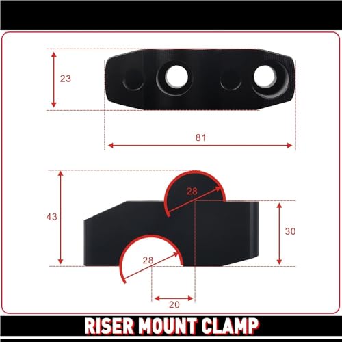 Rialzo manubrio para motocicleta CB650R abrazadera de montaje 3
