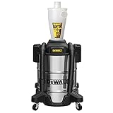 Dewalt Separator with 10 Gal Stainless Steel Tank, 99.5% Efficiency, High-Performance Cycle Powder Filter, Dust Cyclone Collector, DXVCS003, 1 Unit, White